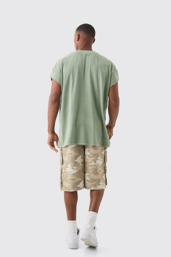 Oversize T-Shirt mit kurzen Ärmeln