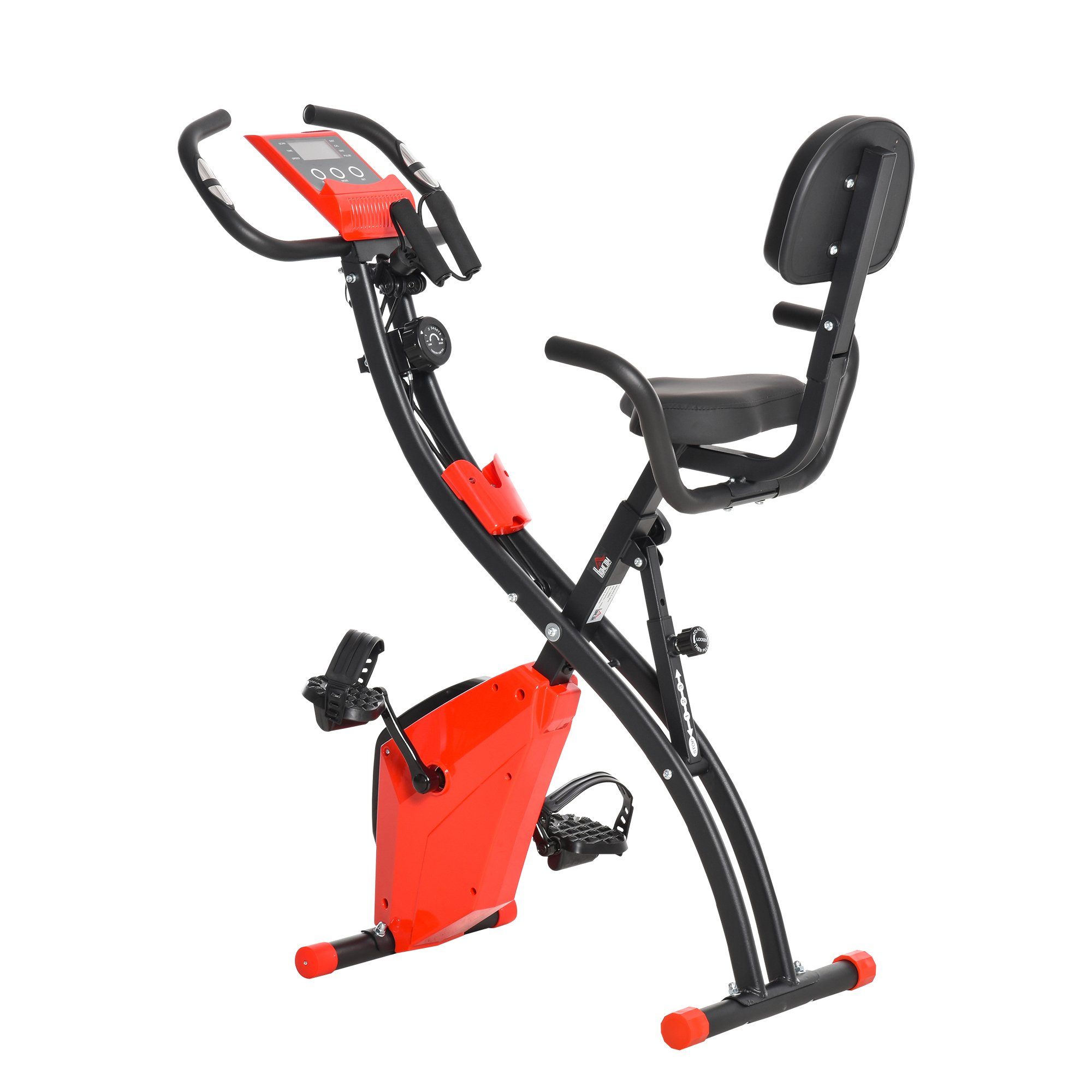 HOMCOM Heimtrainer Fahrradtrainer mit LCD Display