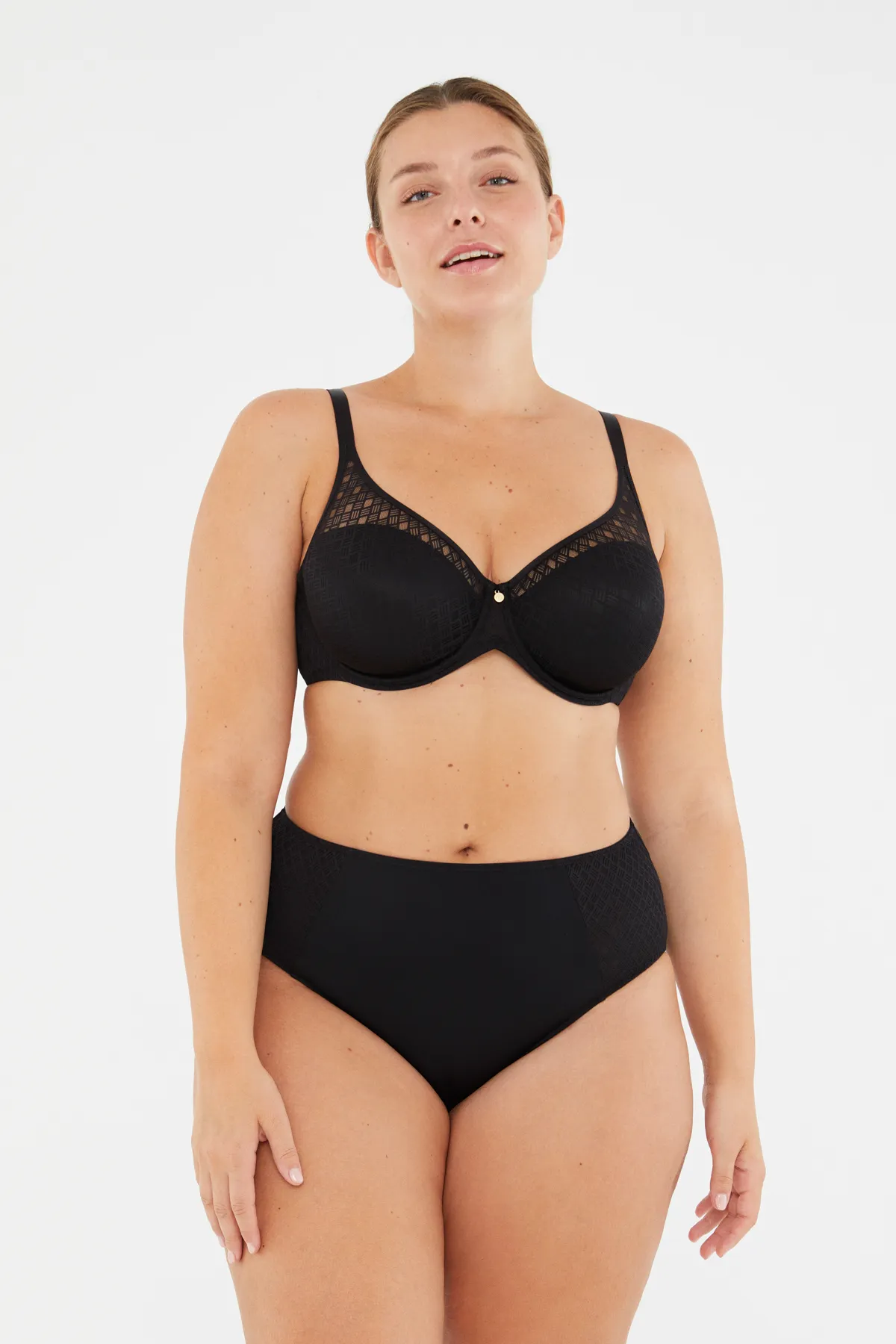 Dagi  Schwarze Lily Slip-Höschen mit hoher Taille