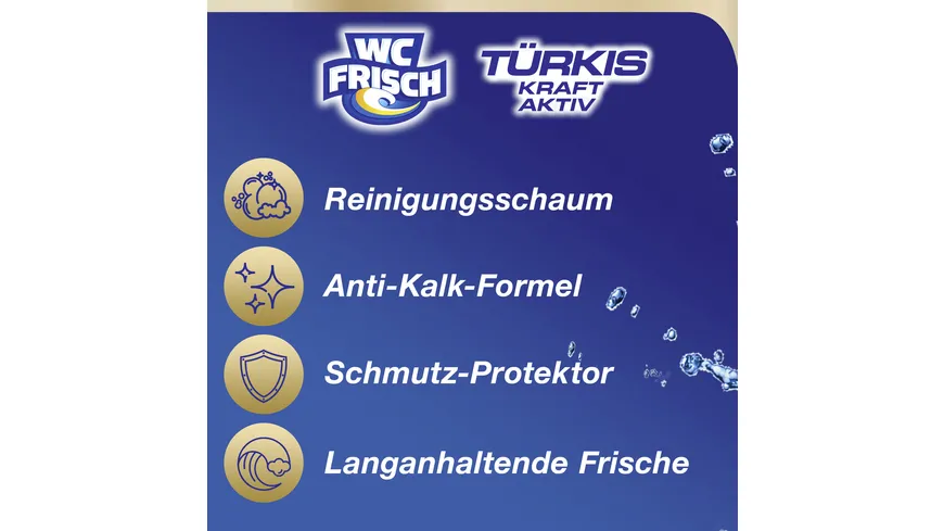 WC FRISCH Kraft Aktiv Türkisspüler Meeresfrische