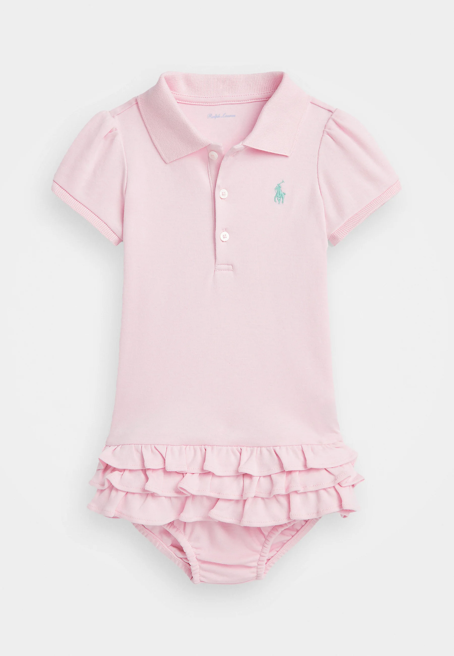 Polo Ralph Lauren VESTIDOS DE BEBÉ CON VOLANTES LISOS - Vestido de punto