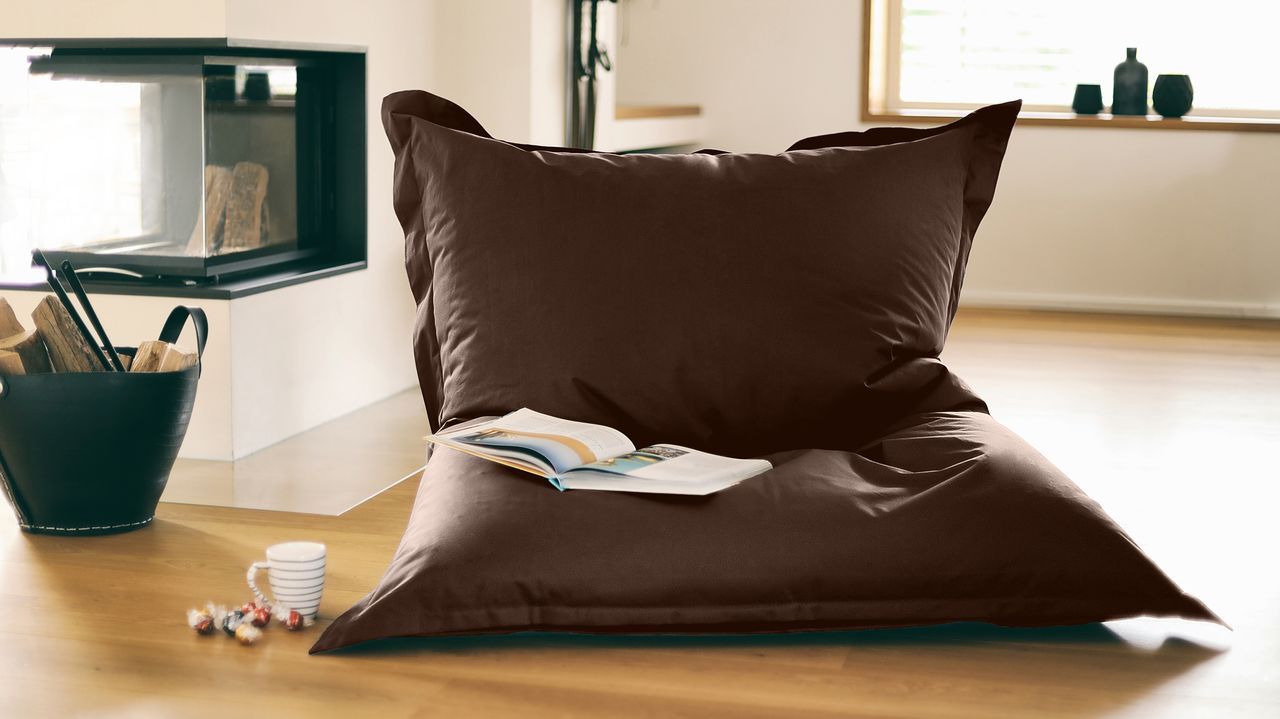 Kinzler Outdoorfähiger Riesensitzsack ca. 140 x 180 cm, Farbe dunkelbraun