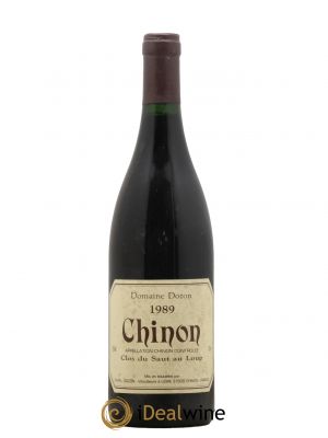 Chinon Clos Du Saut Au Loup Domaine Dozon 1989 - Lot de 1 Bouteille