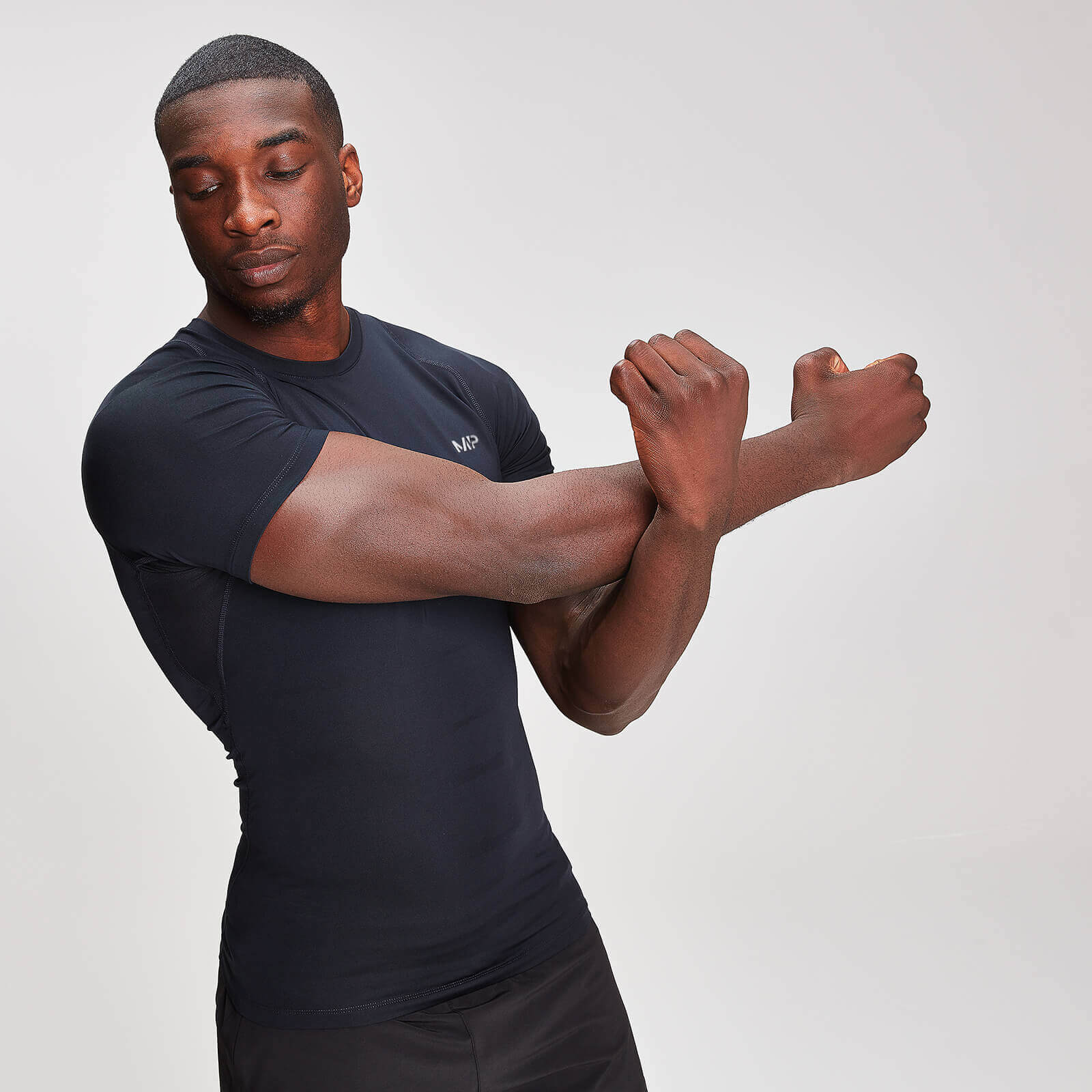 T-shirt à manches courtes base MP pour hommes – Noir