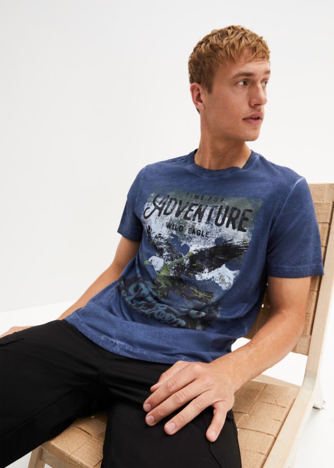 cold-dyed T-Shirt aus nachhaltiger Baumwolle