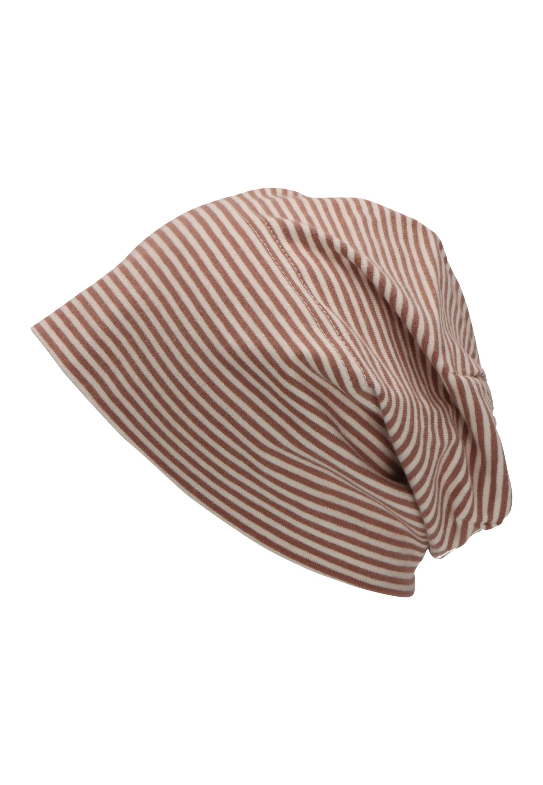 GOTS Slouch-Beanie aus Jersey (Bio) mit Ringel