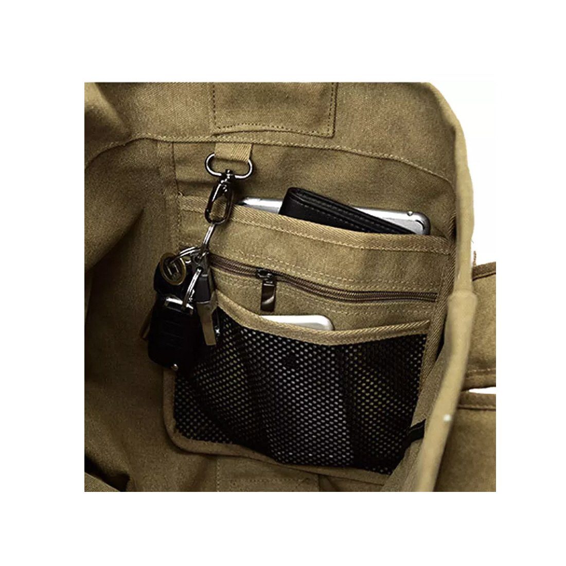 SHG Reiserucksack Rucksack Freizeitrucksack Seesack Armeerucksack Canvas