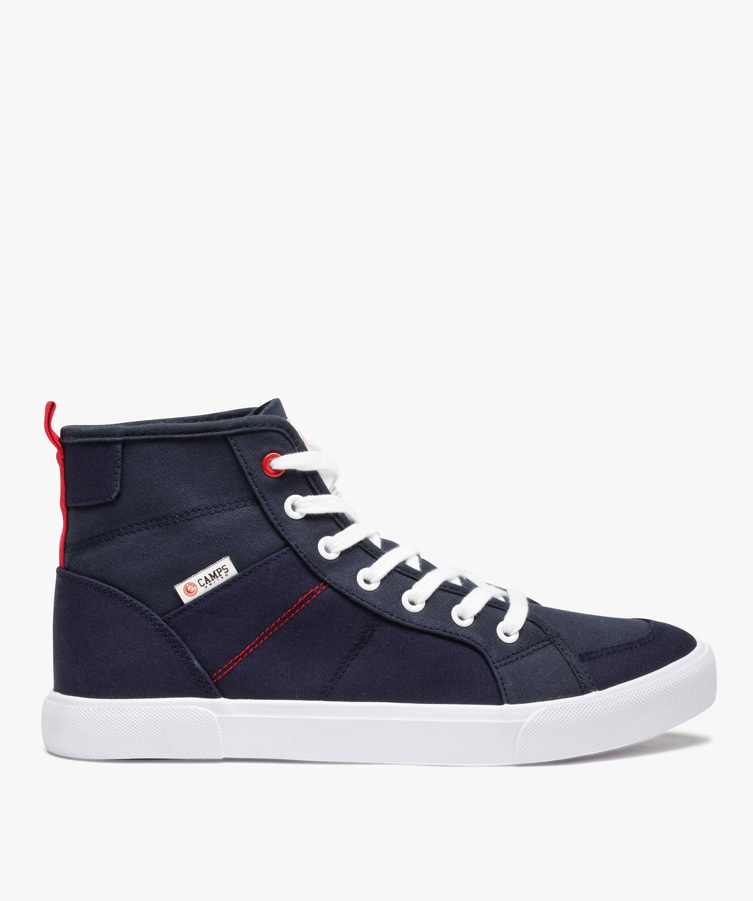Baskets homme mid-cut en toile unie – Camps United marine | GEMO