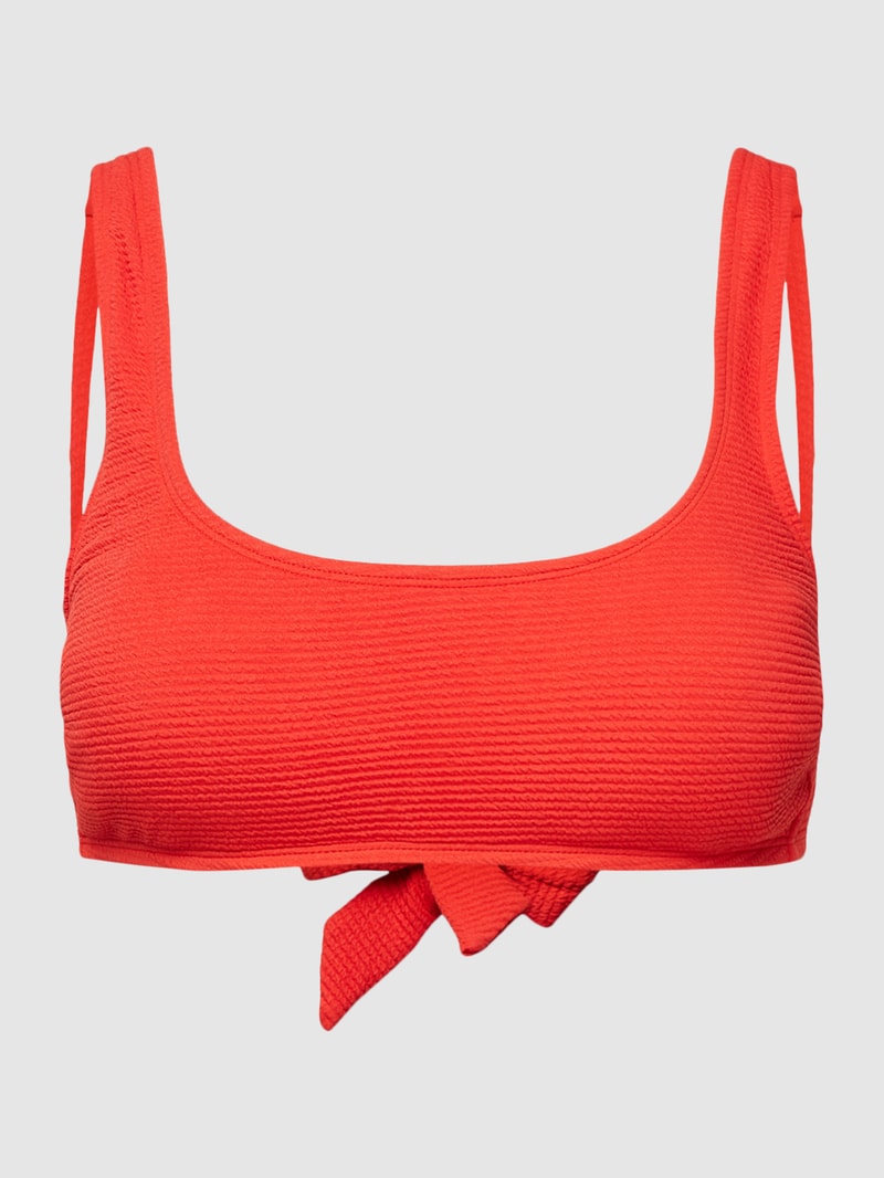 Bikini-Oberteil mit Schnürung Modell 'padded scoop top JOIA' in rot