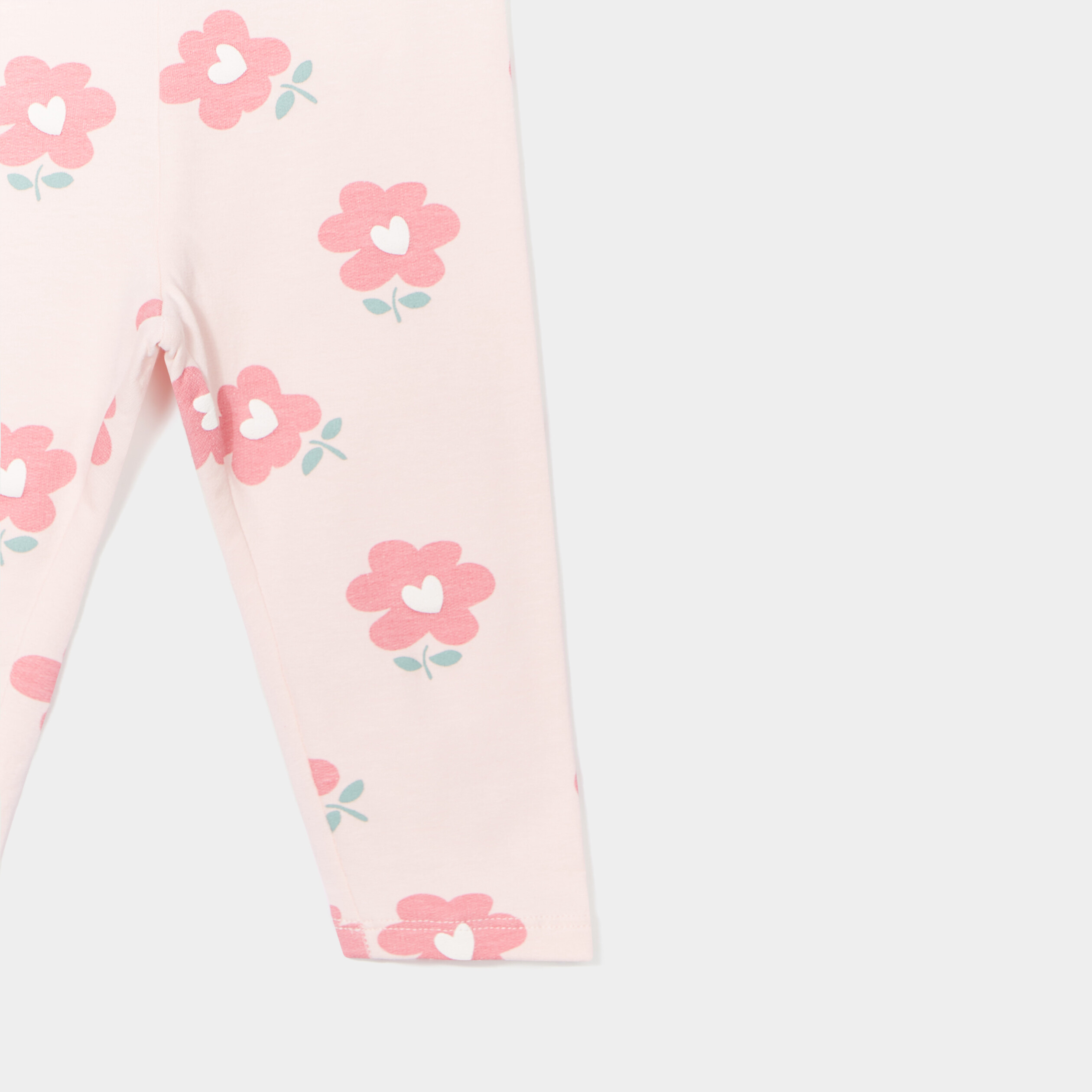 Legging molletonné rose clair bébé fille | La Halle