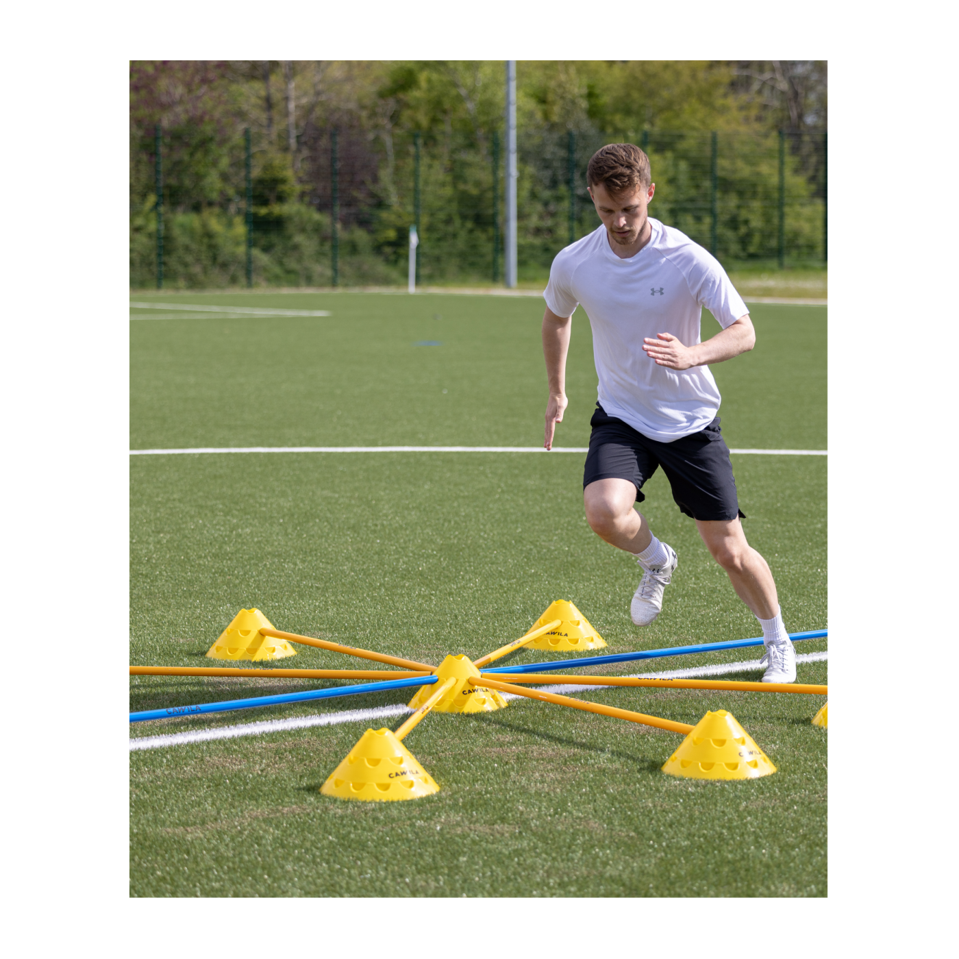 Cawila Trainingsstange L | 1,60m | Ø 25mm | Rot