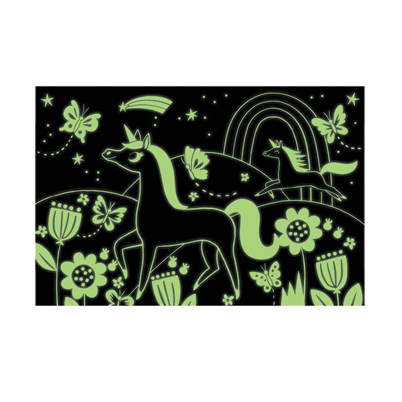 Puzzle phosphorescent Licornes 100 pièces Mudpuppy