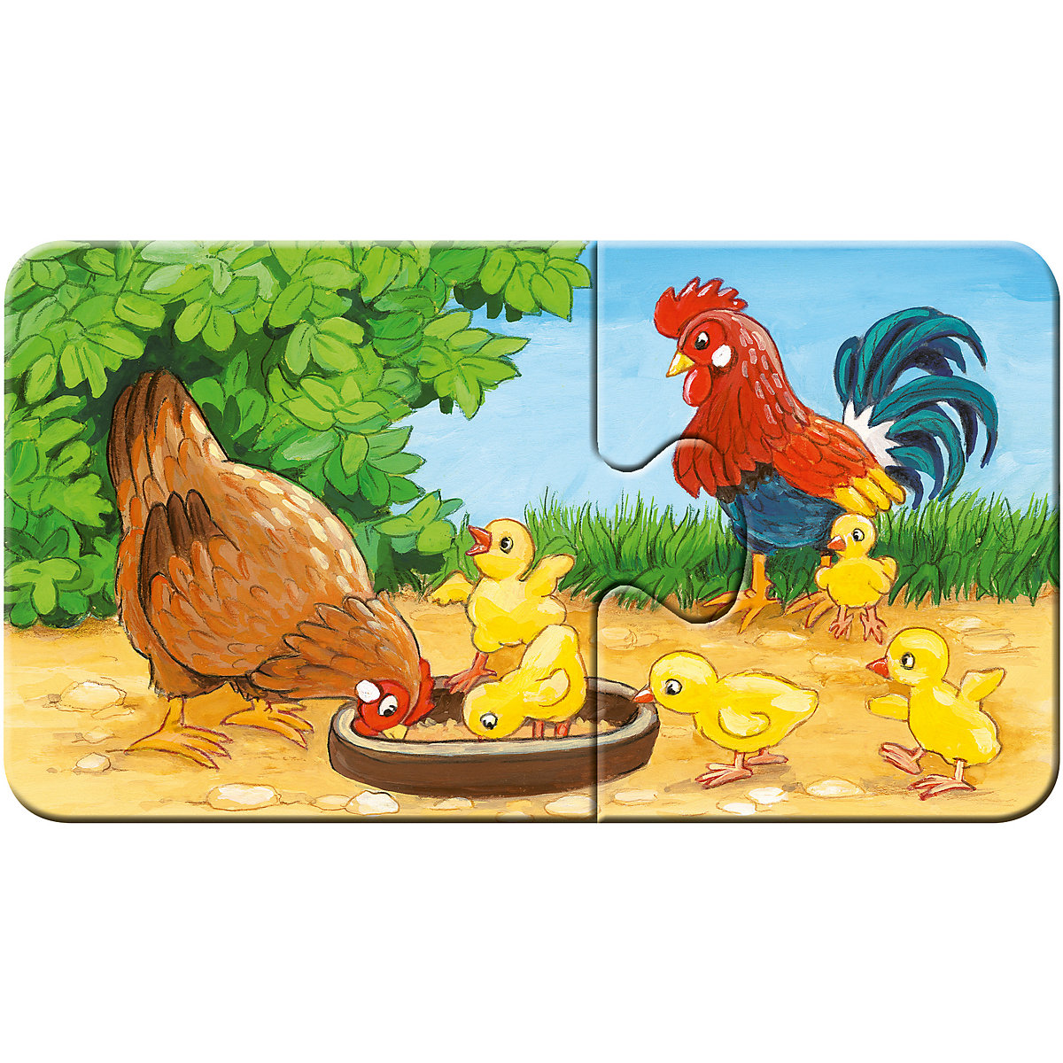 my first puzzles  - Tierfamilien auf dem Bauernhof, 9 x 2 Teile