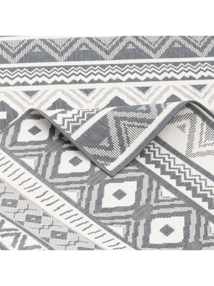 Pergamon In- und Outdoor Teppich Beidseitig Cape Cod  Ethno in Grijs günstig kaufen