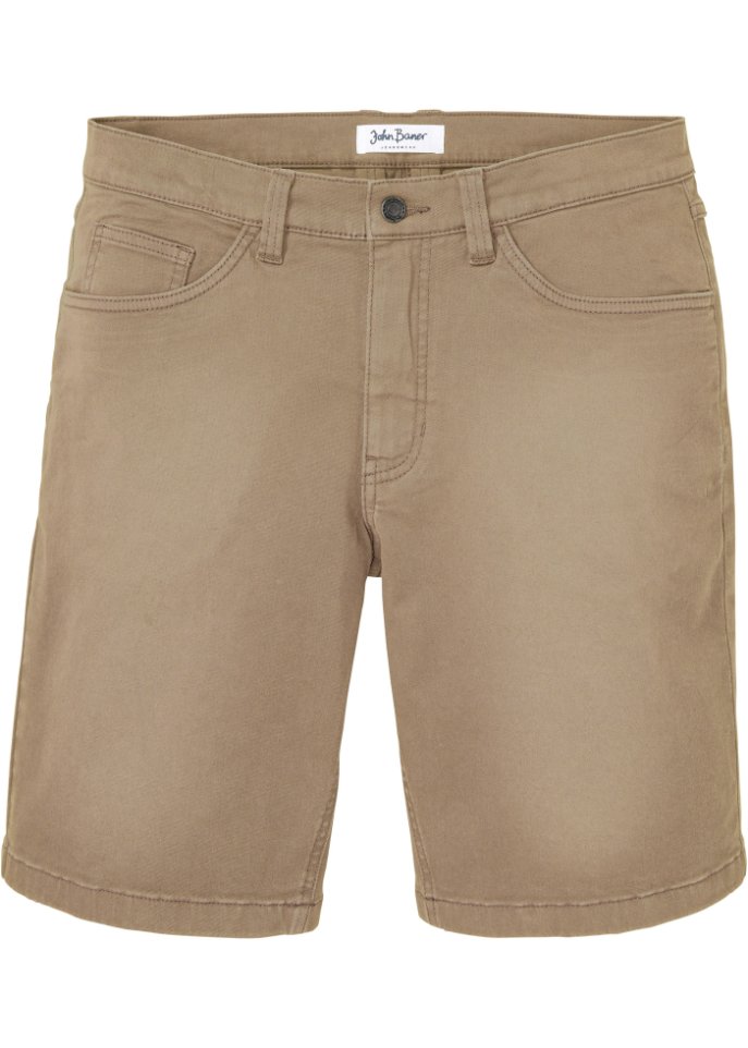 Coloured Stretch-Bermuda, Regular Fit