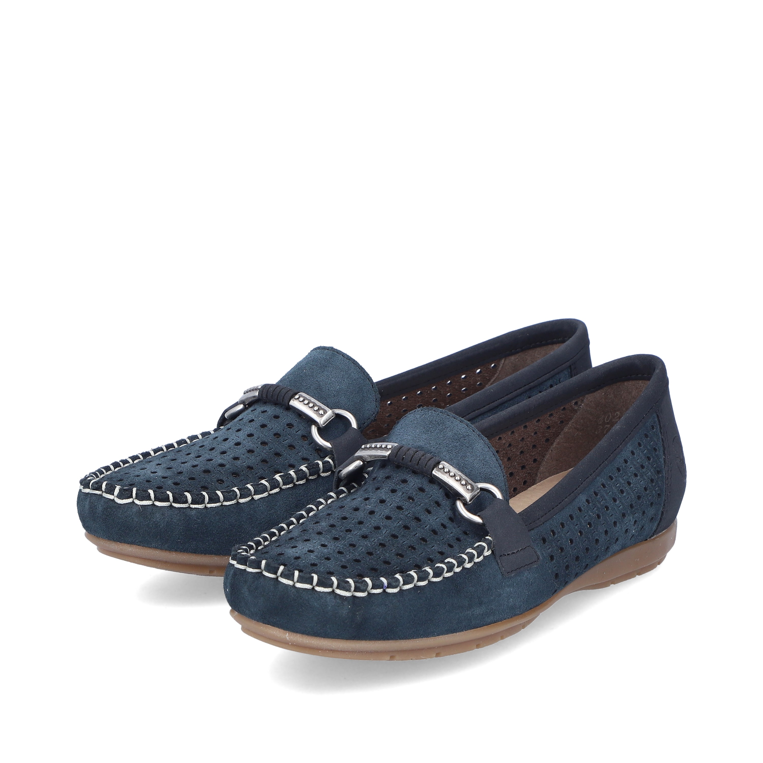 Rieker Damen Loafer schieferblau