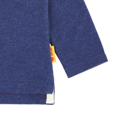 Poloshirt langarm, dunkelblau für Jungs