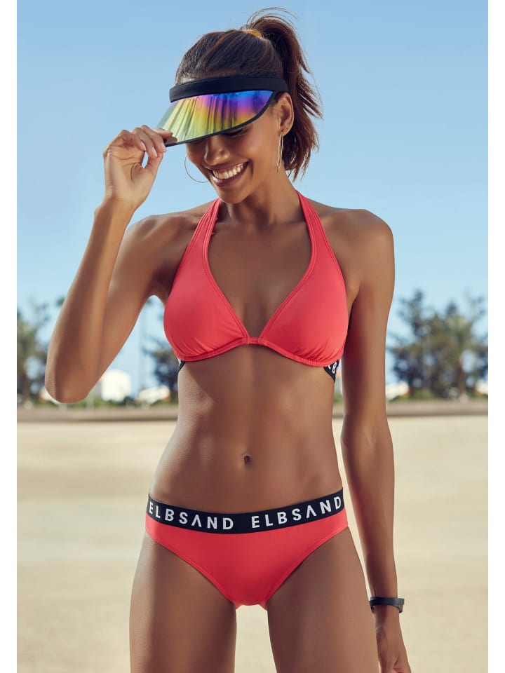 ELBSAND Bügel-Bikini in rot günstig kaufen