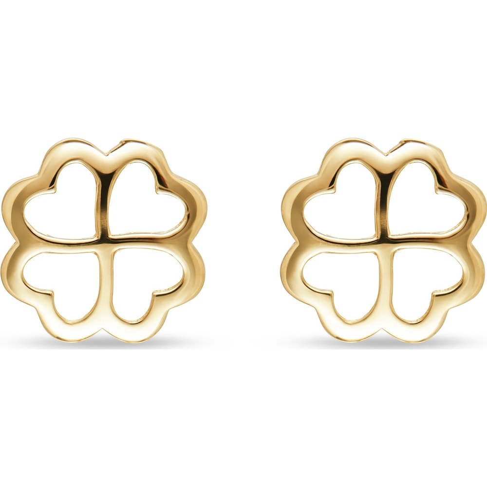 FAVS Boucles d'oreilles à fermoir à poussette 375 Or jaune Boucles d'oreilles