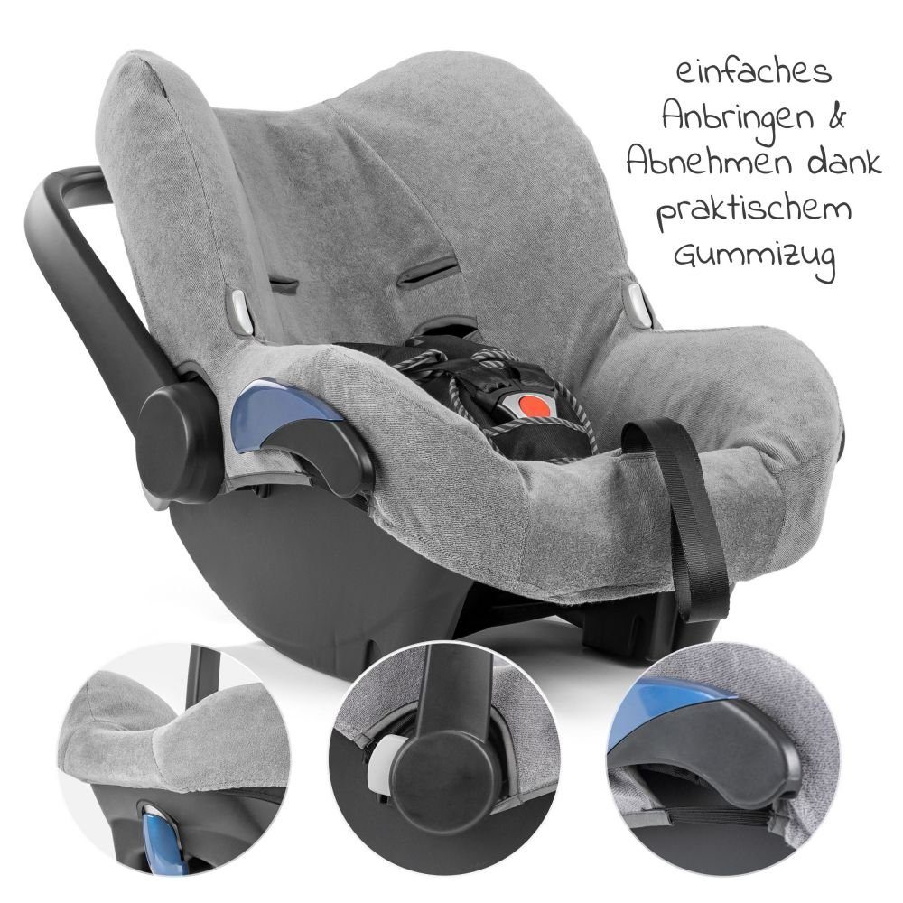 Zamboo Autokindersitz Grau, Bezug für Maxi Cosi Citi Babyschale Sommerbezug für Autositz Citi