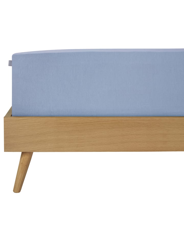 Schiesser Edeljersey Spannbettlaken Jessi in Hellblau günstig kaufen