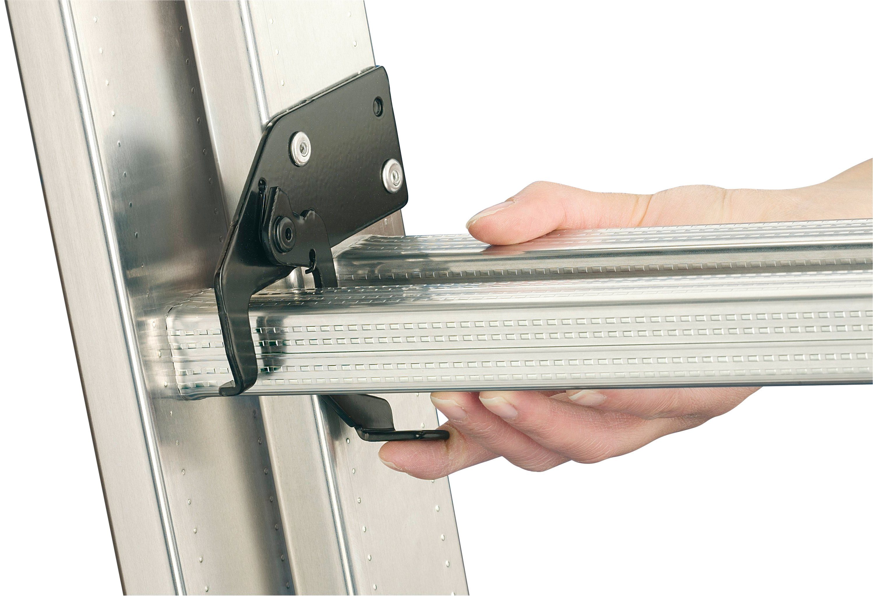 Hailo Vielzweckleiter HobbyStep combi (Set), Aluminium Kombileiter 3-teilig 3x9 Sprossen