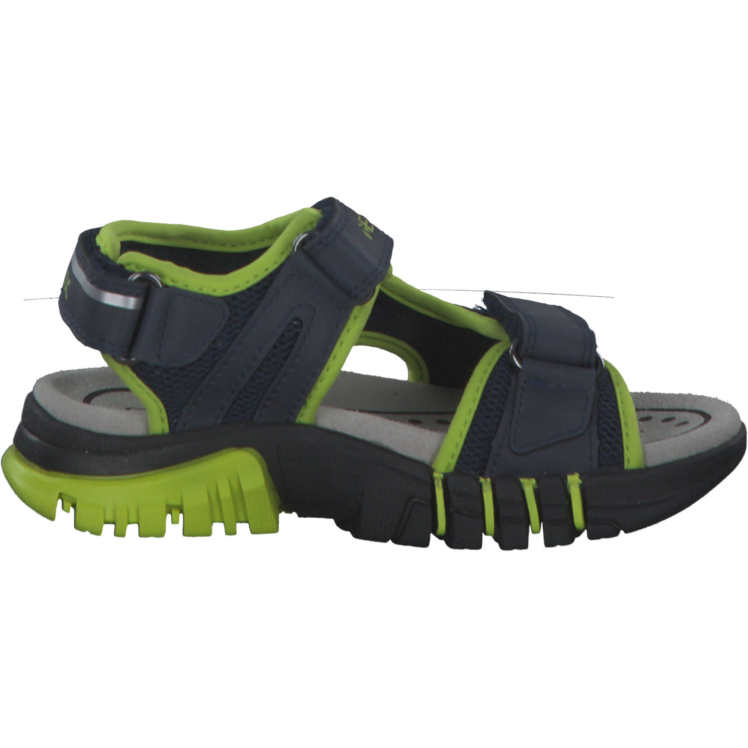 Geox J35GHC, Sandalen (Kinder), Kinder, NAVY/LIME