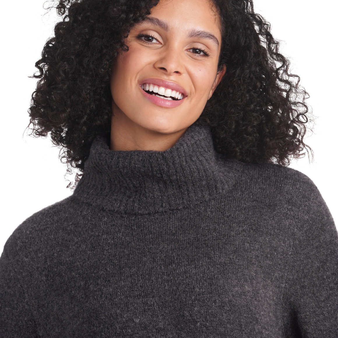 Damen Strickkleid mit Rollkragen