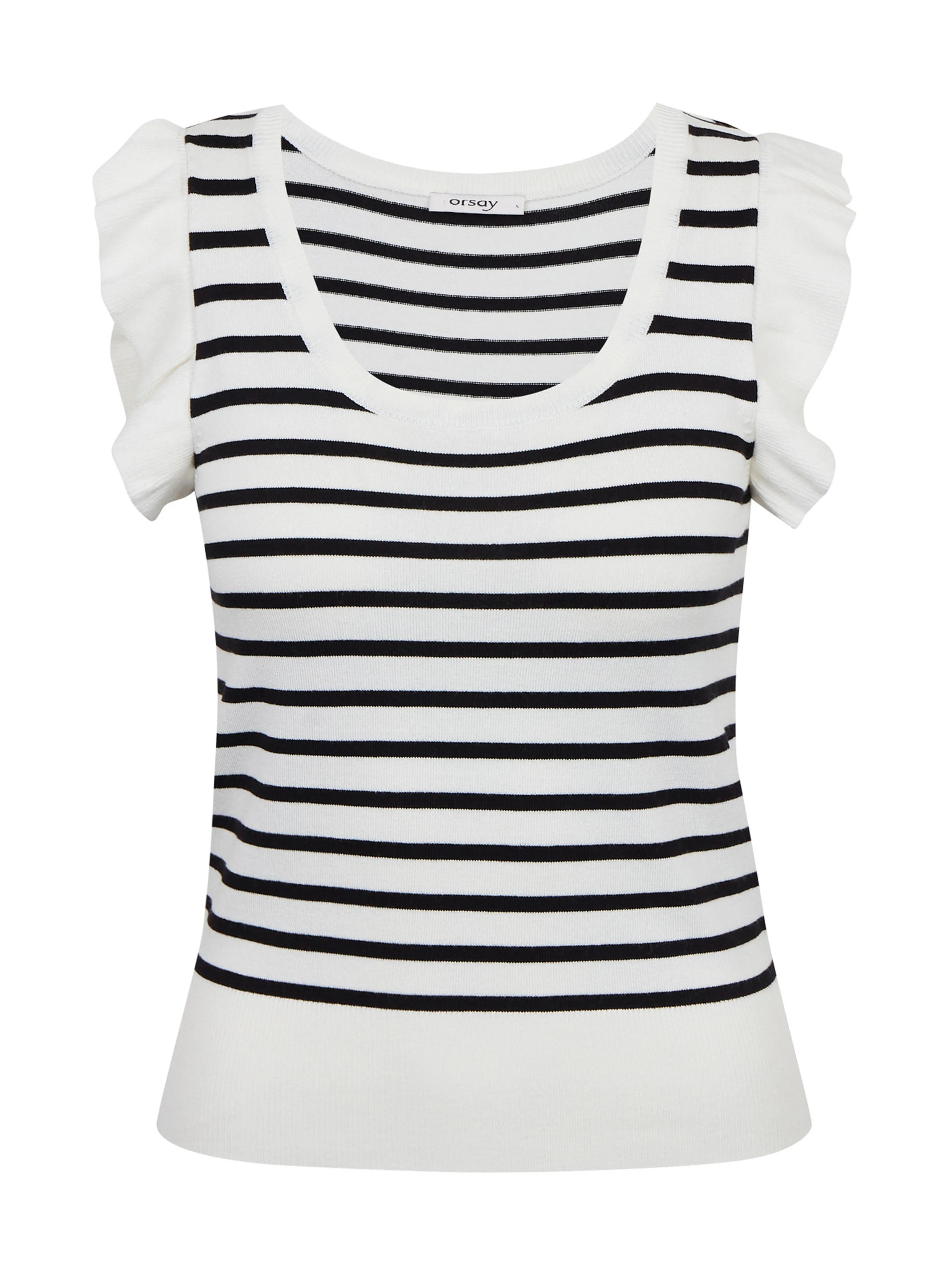 Schwarz-weiß gestreiftes Damen-T-Shirt ORSAY