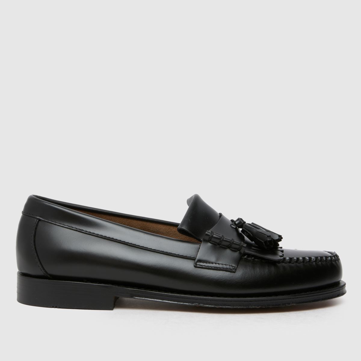 GH BASS – Weejuns – Svarta, klassiska Layton-loafers