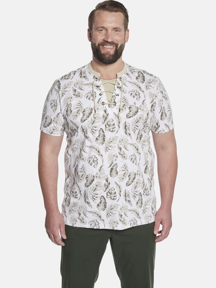 Charles Colby T-Shirt EARL CRISPIN in weiß bedruckt günstig kaufen