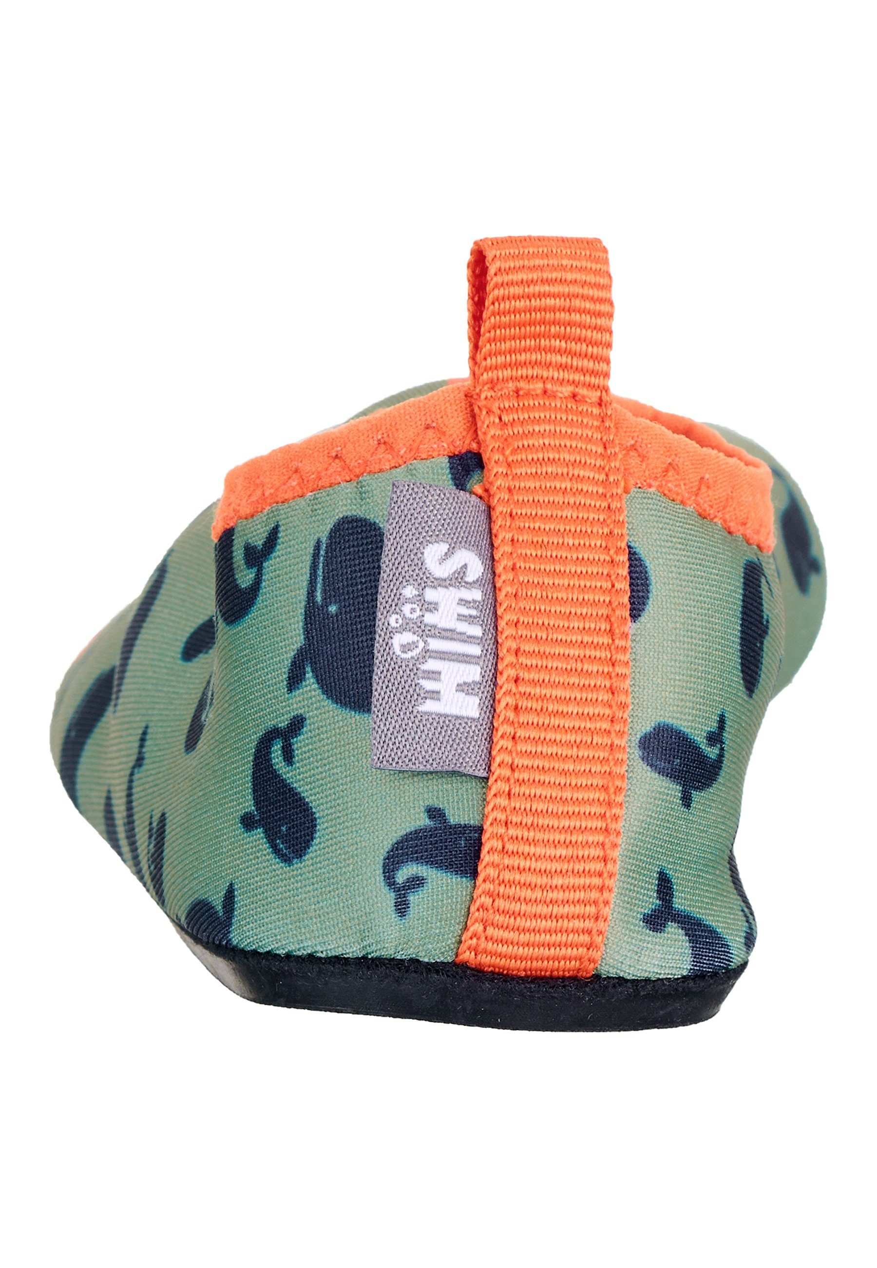 Sterntaler® Badeanzug Aquaschuh Wale Badeschuh Kinder - Aquaschuhe Kinder in Grün bedruckt mit Motiv Wale - Kinder Badeschuhe aus Neopren mit rutschfester Sohle - Badeschuh Junge - Anti-Rutsch-Sohle