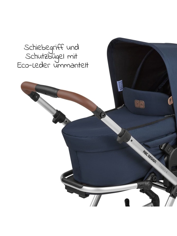 ABC-Design Kombi-Kinderwagen Timbo 4 - inkl. Babywanne & Sportsitz in blau,silber günstig kaufen onesize