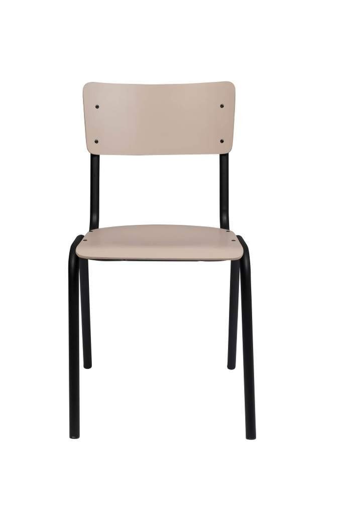 Zuiver Stapelstuhl Stuhl Stapelstuhl BACK TO SCHOOL MATTE BEIGE von ZUIVER