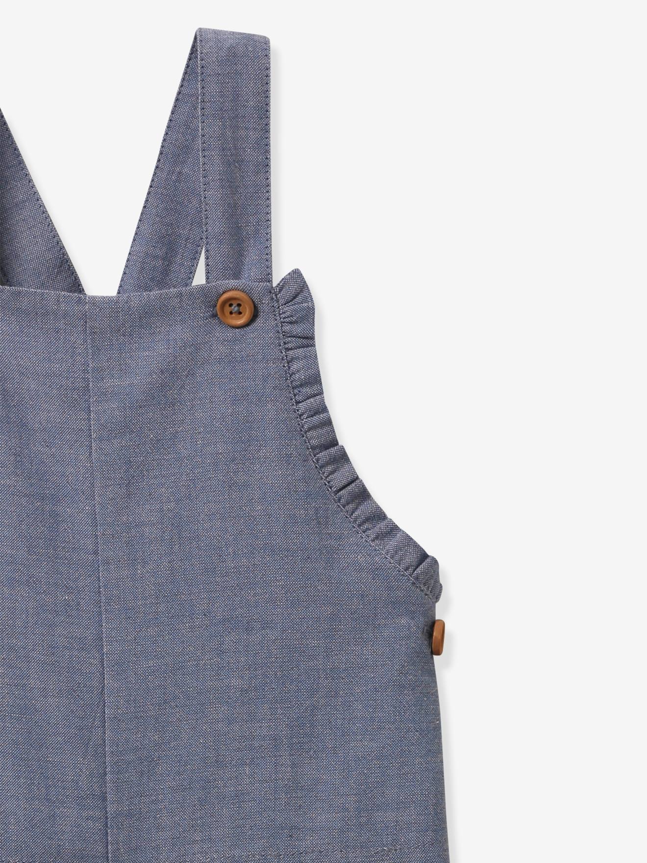 Cyrillus Baby Latzhose aus Chambray CYRILLUS - blau