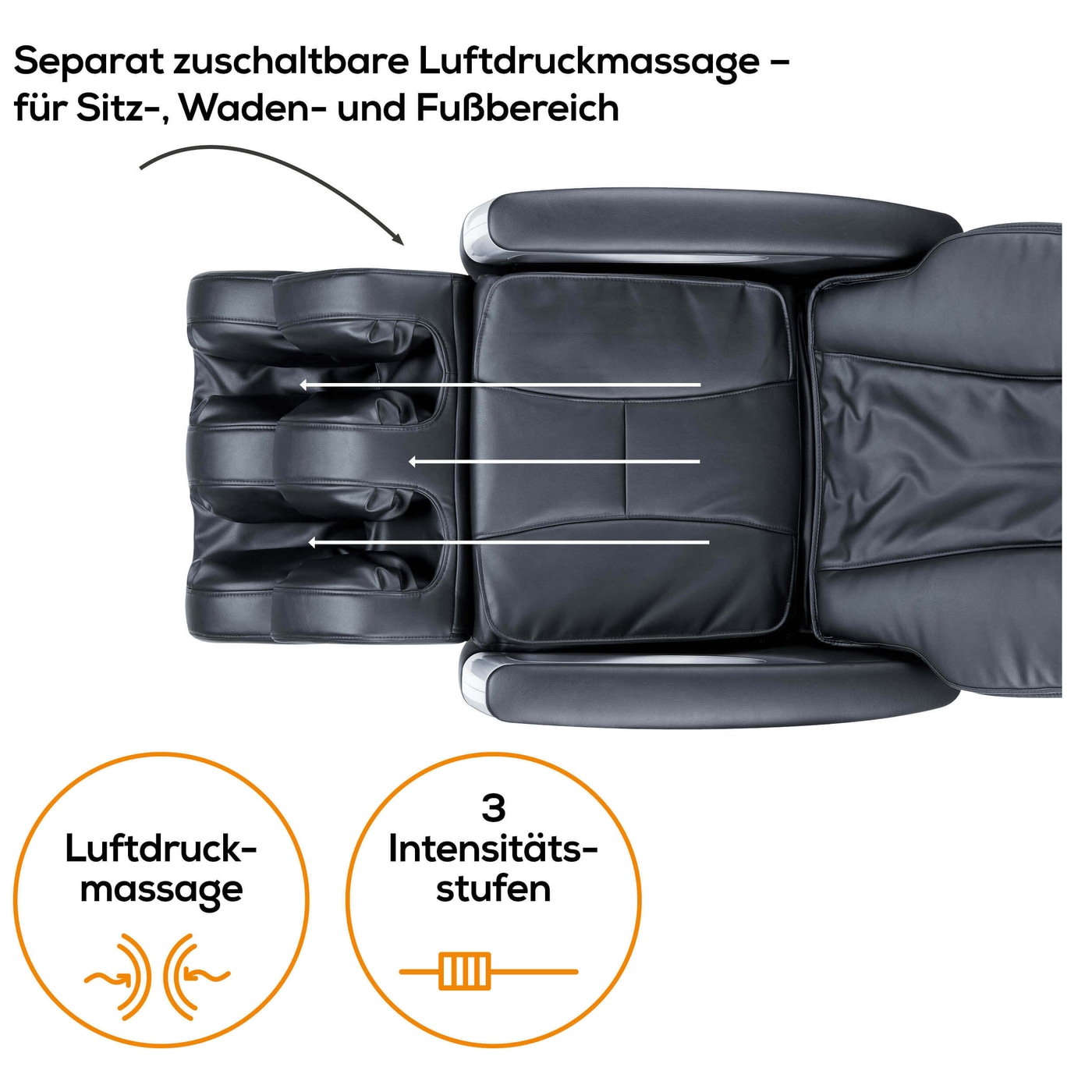 Beurer Shiatsu-Massagesessel MC 5000 HCT-deluxe-Ganzkörpermassagesessel mit 5 individuell wählbaren Massagearten & Körperscanning