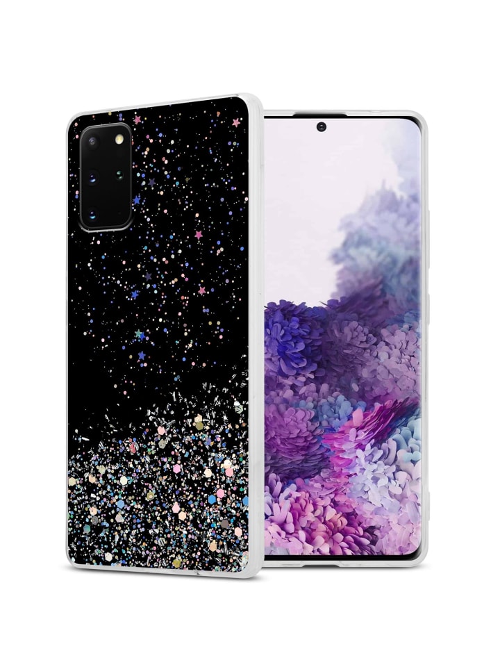 cadorabo Hülle für Samsung Galaxy S20 PLUS Glitter in Schwarz mit Glitter günstig kaufen onesize