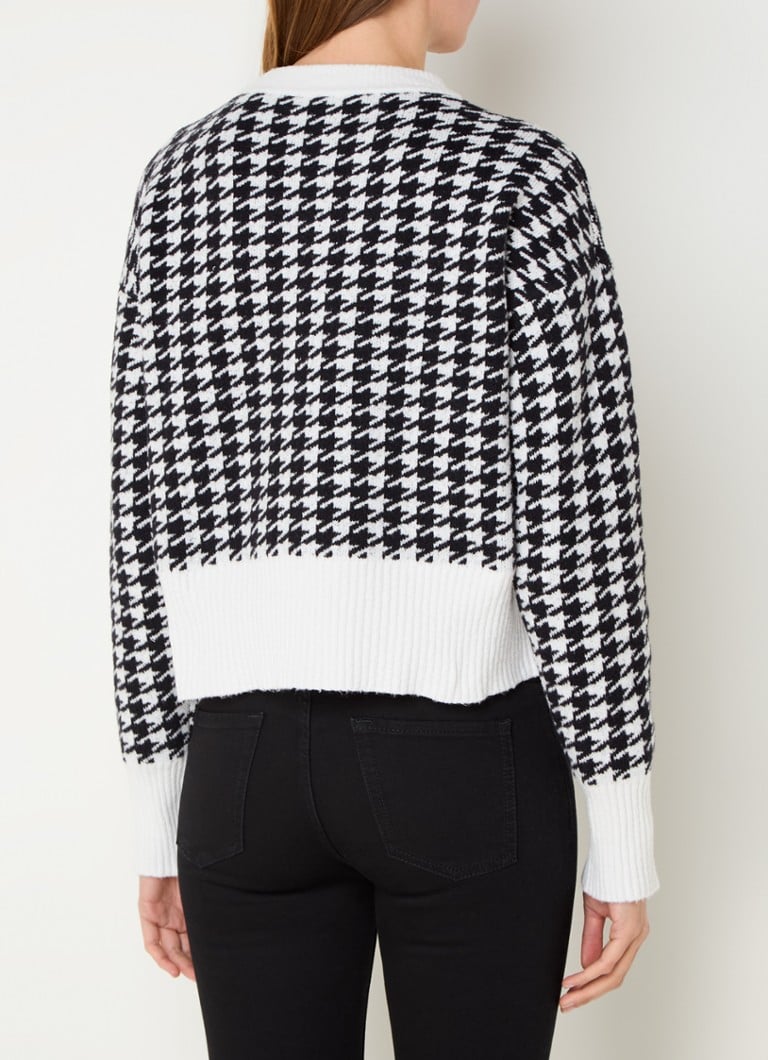 Pulover HUGO BOSS Surpar cu imprimeu cocktail și imprimeu fin din tricot