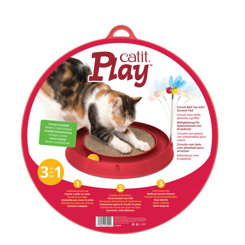 Catit Play-N-Scratch – 3 in 1 Katzenspielzeug