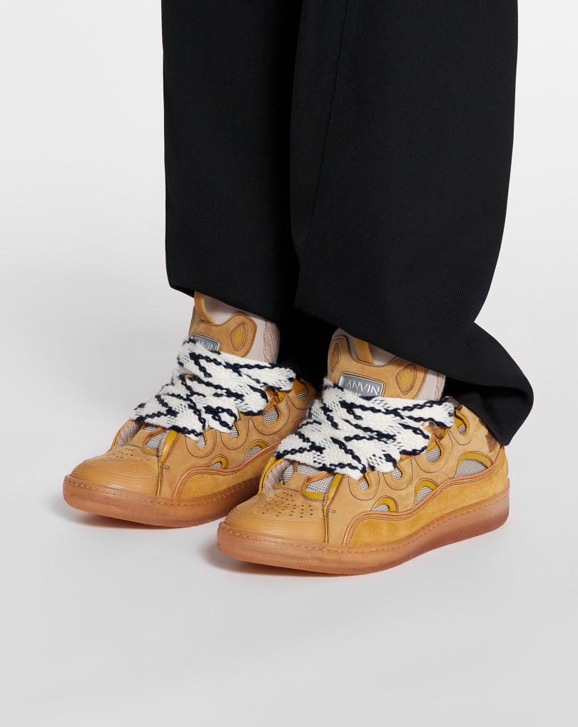 SNEAKERS CURB EN CUIR