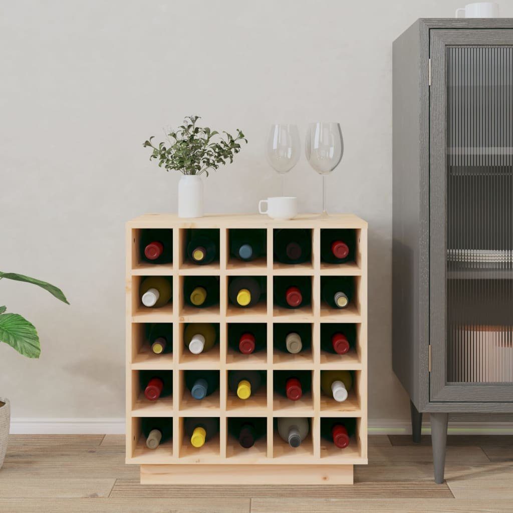vidaXL Barschrank Weinregal 55,5x34x61 cm Massivholz Kiefer (1-St)