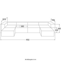 Home Deluxe Modulares Sofa VERONA - XXL Anthrazit