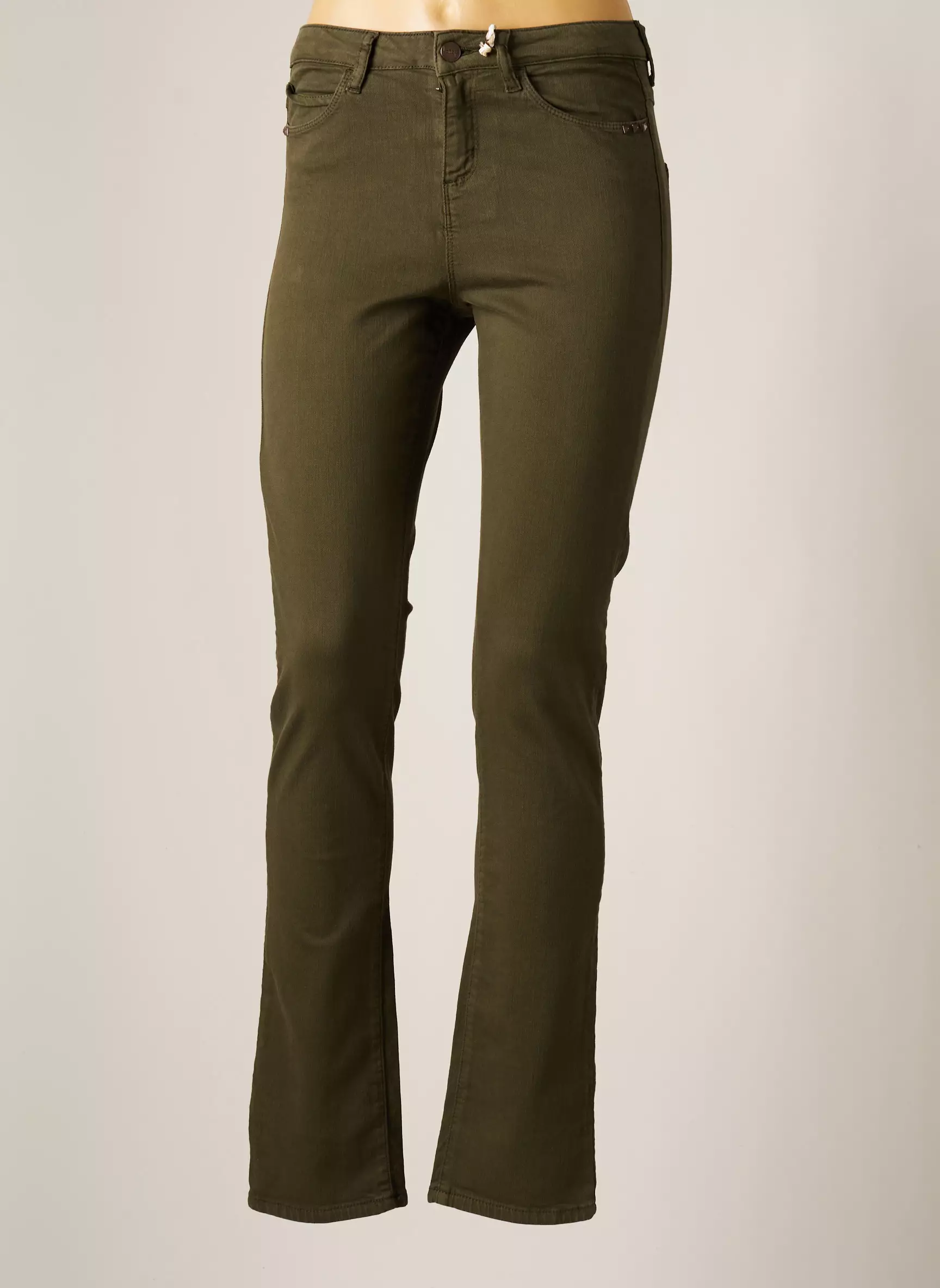 Kanope Pantalons Slim Femme couleur vert
