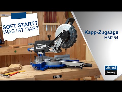 Scheppach 5901216901 HM254 254 mm Kapp- und Gehrungssäge inkl. 2 Sägeblätter
