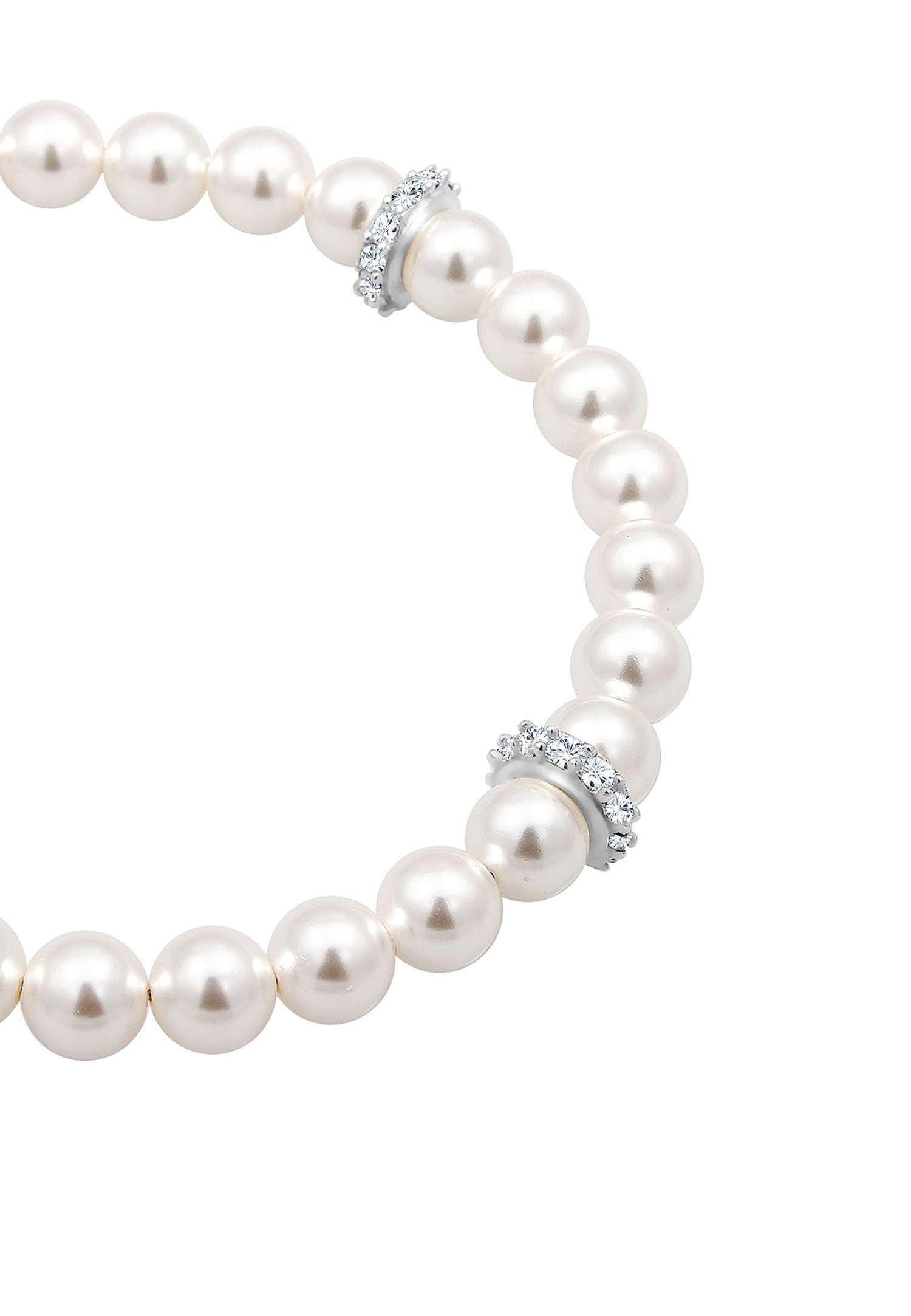 Elli PREMIUM Ball Magnet Synthetic Beads 925 Silver