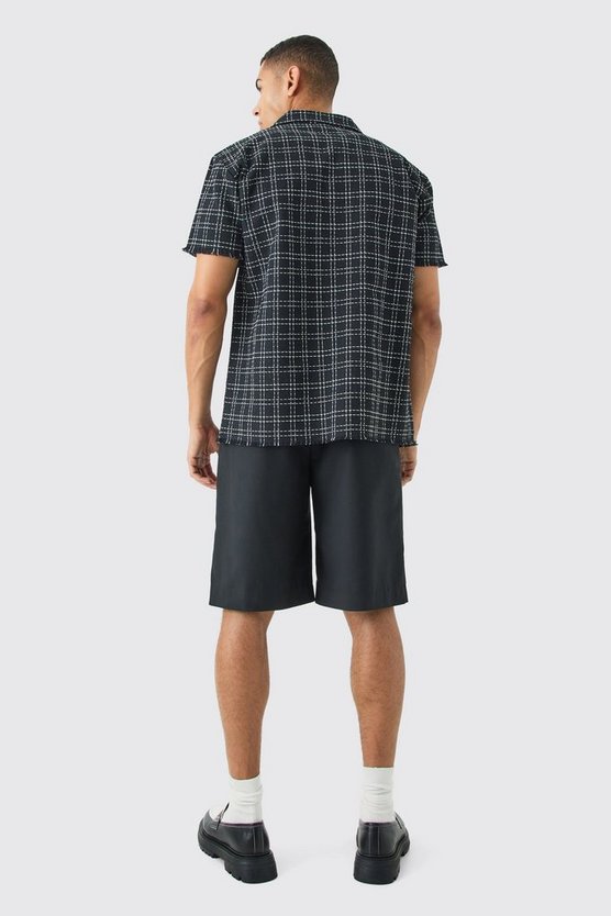 Jorts mit Falten vorne
