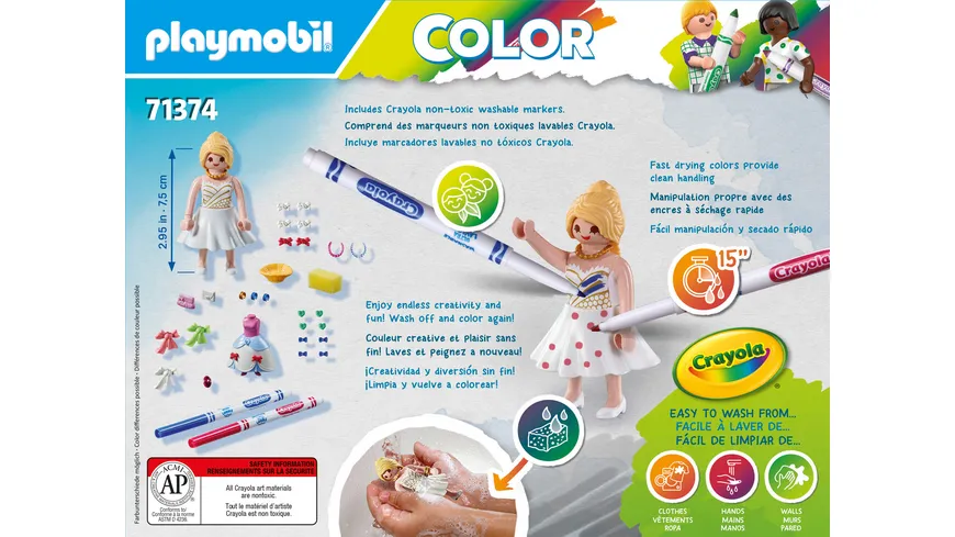 PLAYMOBIL 71374 - COLOR - Fashion Kleid