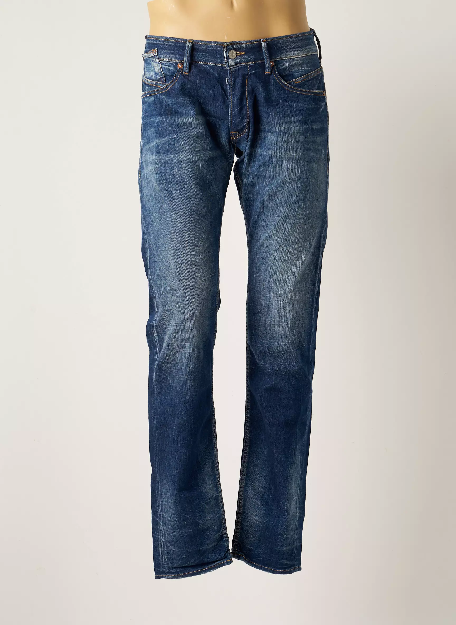 Le Temps Des Cerises Jeans Coupe Droite Homme couleur bleu