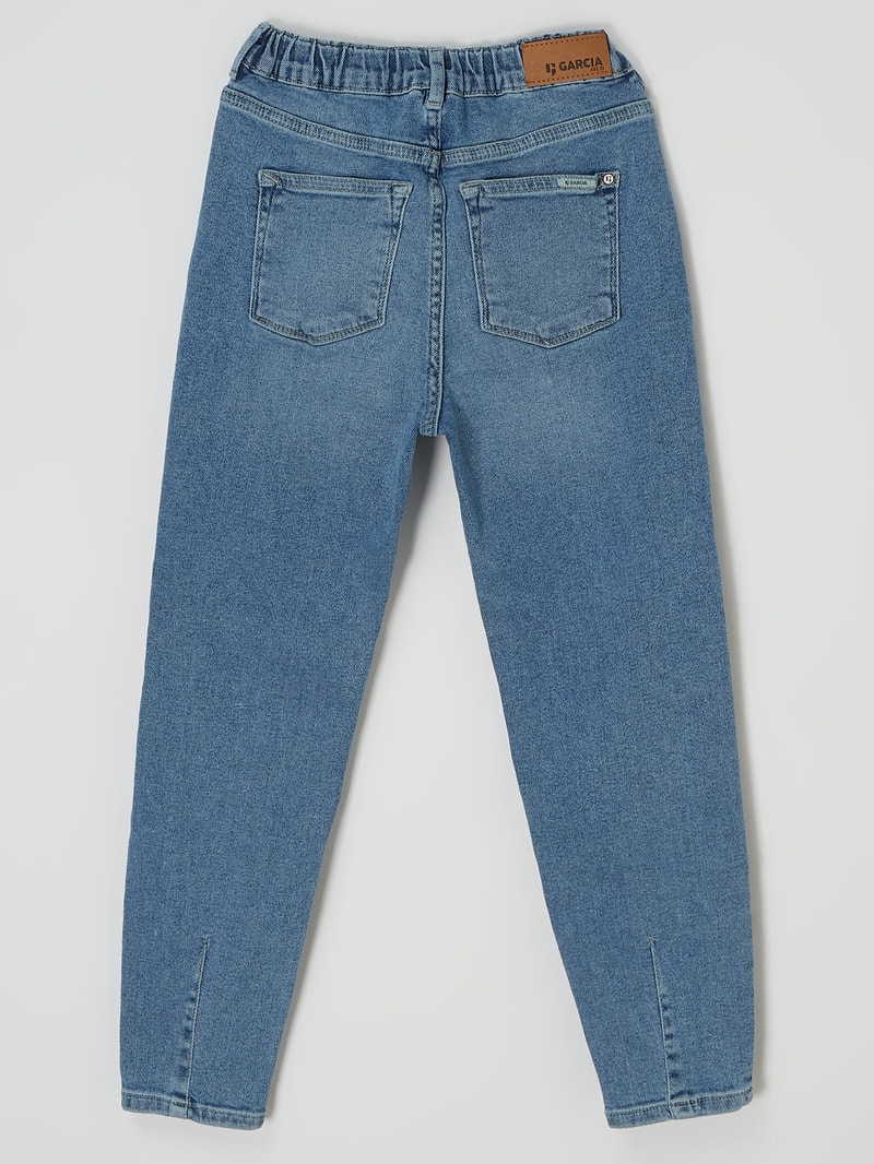 Mom Fit Jeans mit Stretch-Anteil Modell 'Evelin' in jeans