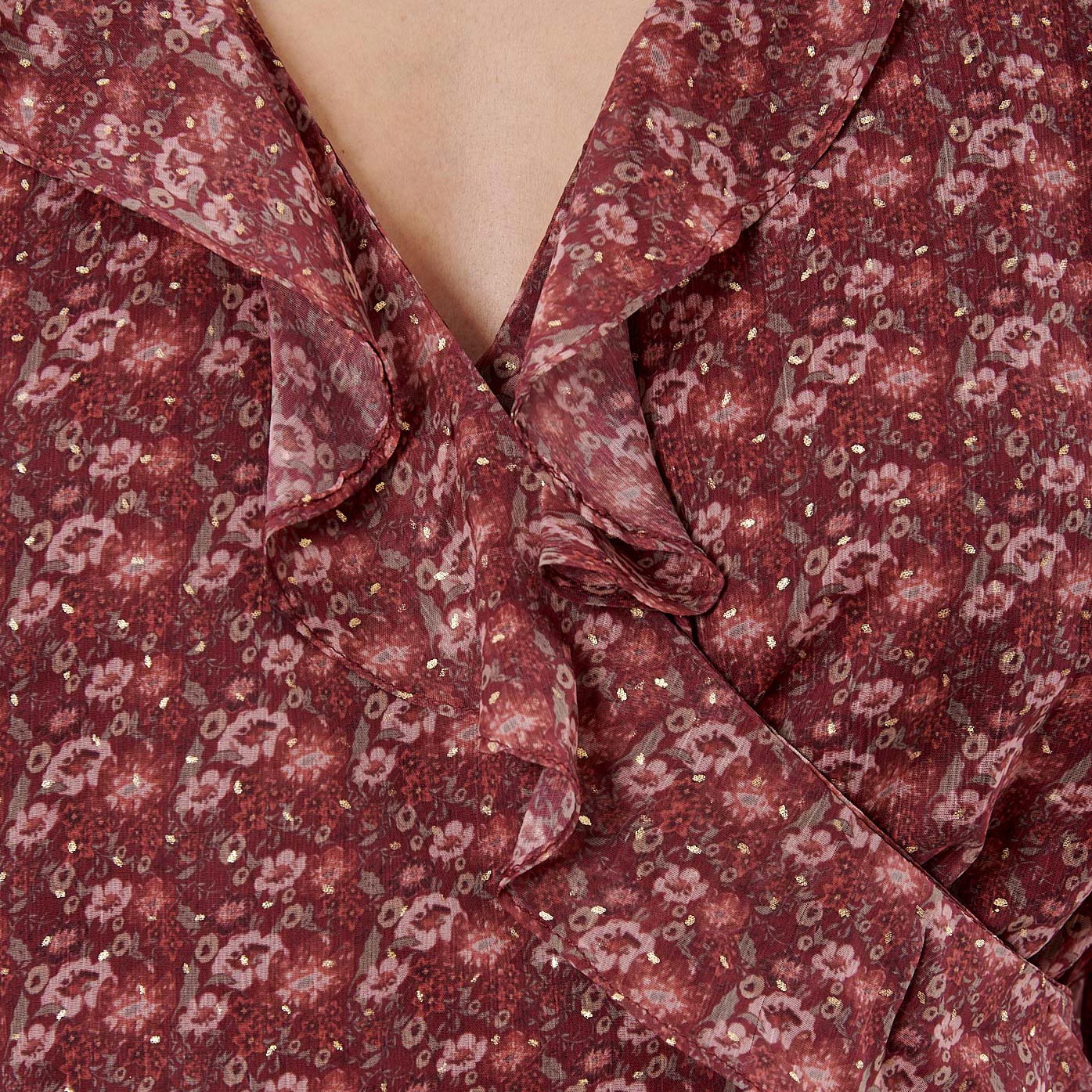 BIBI   Robe portefeuille fleurie femme